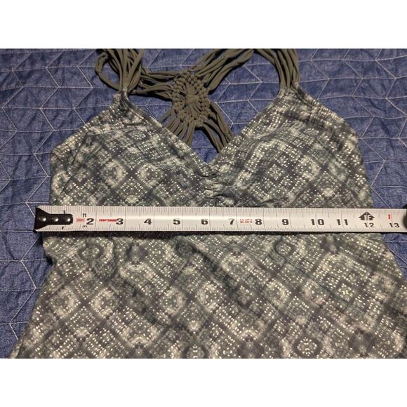 NEW Ibiza Swim Size S Tankini with Macrame Back Detail PADs included Green - Picture 7 of 9